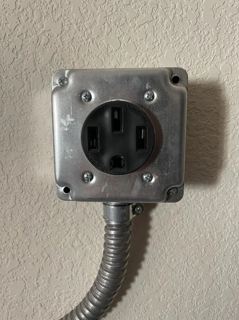 NEMA 14-50 outlet installed for Electrical Panel Upgrade in Sanford