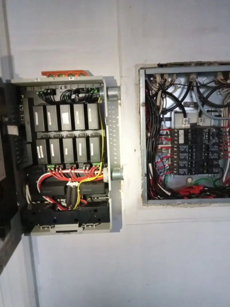 Electrical panel upgrade completed for Security Camera Wiring in Sanford
